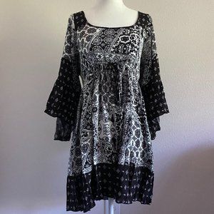 NWOT Nordstrom Socialite Patchwork Print Boho Dress